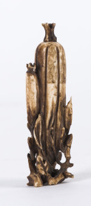 A Japanese carved ivory scent bottle, Meiji Period, early 20th century,