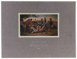 "The Life And Art Of William Strutt" by Heather Curnow, published by Alister Taylor [Waiura, 1980], first edition. Hardcover. Quarter black leather over grey cloth boards with titles on spine and front board, coth cover solander box 