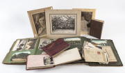 Collection of postcards, autograph albums, photographs and ephemera, many military related items, WW1 and WW2 period,