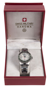 Swiss Army military watch in original box,