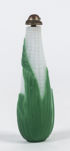 A Peking glass scent bottle in the form a sweetcorn ear, early 20th century,