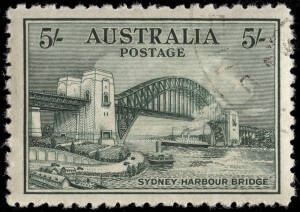 1932 2d - 5/- Sydney Harbour Brideg complete set, CTO with gum.