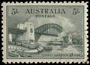 1932 2d - 5/- Sydney Harbour Bridge: 3 complete sets CTO with gum. (12).