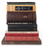 Antique reference books including "The New Chaffers Marks and Monograms on Pottery and Porcelain"&nbsp; [Lond.1954], "English Chairs" by Ralph Edwards [Lond. 1951", and "The Penrose Annual 1950", etc. (11).