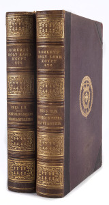 ROBERTS, David: "The Holy Land, Syria, Idumea, Arabia, Egypt, & Nubia..." [London; Day & Son, 1855].  First Edition. 4 volumes in 2, measuring 294 x 209 mm. First quarto edition of this illustrated record of the Middle East by the first Westerner permitte