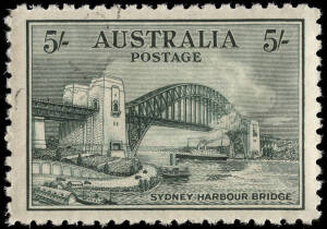 1932 2d - 5/- Sydney Harbour Bridge: 4 complete sets CTO with gum. (16).