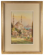 ARTIST UNKNOWN, Istanbul, watercolour on paper, signed and titled lower left, - 2