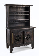 A Continental apprentice kitchen dresser, elm and beech, 19th century,