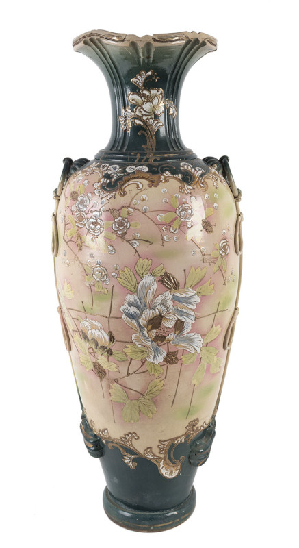 A Japanese export ware earthenware floor vase, early 20th century,