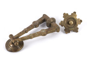 CHRISTOPHER DRESSER Door knocker, cast brass, English, circa 1875