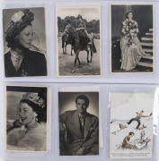 Album containing a diverse range; noted California, film stars of the 1930s (some signed), New York, other U.S.A. including Honolulu, English Royalty, 1936 Olympics, etc. (80+). - 3