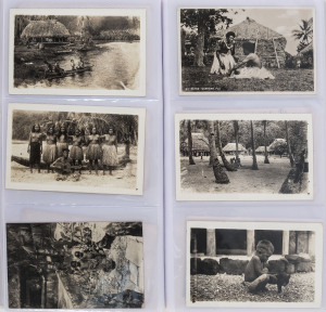 Album containing a diverse range; noted Chinese execution types, Pacific Island scenes and beauties, especially Fiji and New Caledonia, early Singapore, shipping, China, Japan and a few Australian. (75 + 2 small photo series ).