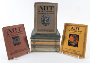 ART IN AUSTRALIA: 1922-1927 A Quarterly Magazine. Third Series, a collection of (17) different editions comprising #1, 2, 3, 4, 5, 7, 8, 9, 10, 11, 12, 13, 15, 16, 17, 18 & 19.