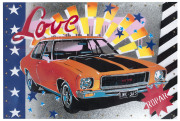 DENNIS ROPAR (Australian), Holden Monaro, acrylic on tin, signed "Ropar",