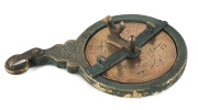 An antique Persian pocket astrolabe, signed Nifarish Saad'di, dated 1708, with five double-sided engraved wheel charts,