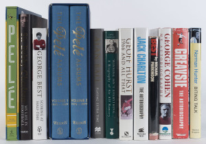THE 1966 ENGLISH WORLD CUP WIN England's only World Cup win - so far - resulted in many fine books being published by and about the members of the team, the coach, the opponents and why it hasn't happened since. Some of the best books are present in this little collection which includes "BEST - An Intimate Biography" by Michael Parkinson (signed by Best & Parkinson).