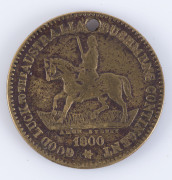 Military badges, medals and lapel badges including a rare N.S.W. BUSHMAN'S CORP Patriotic Fund medal circa 1900, - 2