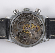 A WW2 pilots chronograph, Swiss made in steel case, circa 1940, - 3