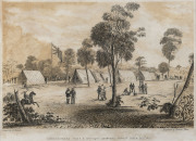 DAVID TULLOCH [1829 - 1869], Golden Point, Mt. Alexander, Forest Creek, Mt. Alexander, Great Meeting of Gold Diggers Decr. 15th 1851, Commissioners Tent & Officers Quarters Forest Creek Decr. 1851, Golden Point, Ballarat 1851, five hand coloured engraving - 3