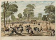 DAVID TULLOCH [1829 - 1869], Golden Point, Mt. Alexander, Forest Creek, Mt. Alexander, Great Meeting of Gold Diggers Decr. 15th 1851, Commissioners Tent & Officers Quarters Forest Creek Decr. 1851, Golden Point, Ballarat 1851, five hand coloured engraving - 4