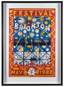 MARTIN SHARP [1942 - 2013], Brighton Festival May 1988, screen-printed poster, 75 x 50cm.