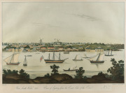 JOHN EYRE [1771 - ], New South Wales 1810. View of Sydney from the East Side of the Cove No. 3, chromolithograph, by Heaviside Clark, after John Eyre, first published in 1810, reprinted by William Dymock, 1870, 33.5 x 49.5cm. also, View of Sydney from t