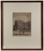 JOHN SHIRLOW [1869 - 1936], Scotch College, Melbourne, etching, signed and dated "1921" in the plate, signed in pencil in lower margin and endorsed "50A printers proof" in pencil, 26 x 16.5cm. - 2