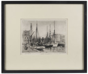 LIONEL ARTHUR LINDSAY [1874 - 1961], The Little Pool, Yarra Melbourne, etching, proof on Millburne paper, 1914, signed lower left, titled and inscribed in pencil in lower margin, 14.5 x 20cm. - 2