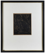 GEORGE BELL [1878 - 1966], The Frog and the Nude, circa 1954, linocut , endorsed "For Mrs Fenner" and initialled "GB" in lower margin, 20.5 x 17cm. - 2