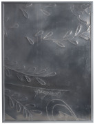 ROX DELUCA [1963 - ], Non uscire mai, Tatoo per la canicia, Ripiegare, A set of three embossed aluminium panels, each signed and titled verso; dated 2000, and each 39 x 29cm. (3) - 3