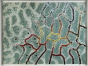 MARIE McMAHON [b.1953 - ], Coral III, collage on bookend papers, 25 x 33cm.