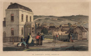 A. WOOD, Mr Robinson’s House, Hobarton, hand coloured lithograph (from Butler Stoney’s Residence in Tasmania, 1856), 11 x 19cm.
