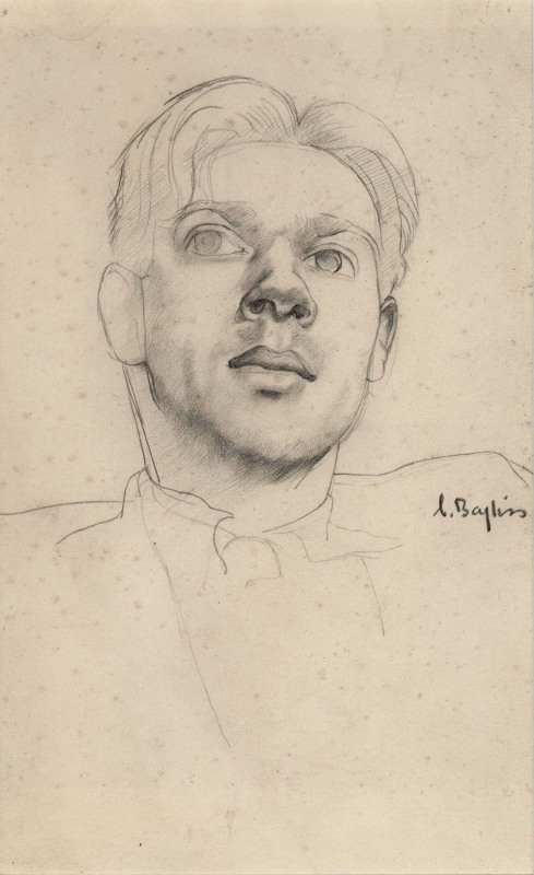CLIFFORD WILLIAM BAYLISS [1912 - 1989], (Head of a young man), pencil on paper, signed at right, 19 x 12cm.