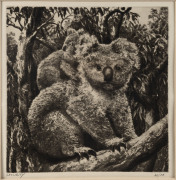 ERNEST EDWIN ABBOTT [1888 - 1973], Security, Dignity c1930, two etchings, titled and editioned in lower margins, authenticated verso by son, R.D.Abbott, 21 x 20cm and 24 x 18cm. (2). - 2