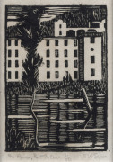 EVELINE W. SYME [1888 - 1961], The Ruins, Port Arthur, woodcut, titled, editioned 7/50 and signed "E W Syme" in lower margin, 10.5 x 7.5cm.