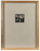 EVELINE W. SYME [1888 - 1961], The Fortress, Villeneuve-sur-Rhone, woodcut, titled, editioned 26/30, signed "E W Syme" and dated 1931 in lower margin, 8.5 x 8.5cm. - 2