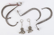 Three pairs of Indian silver earrings, 19th/20th century,&nbsp;