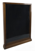 An Australian blackwood wall mounted vertical display cabinet, early 20th century, 115cm high, 82cm wide, 11cm deep