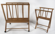 Two folio/print stands by Mabef, Italian, 20th century, ​the larger 100cm high, 87cm wide, 69cm deep