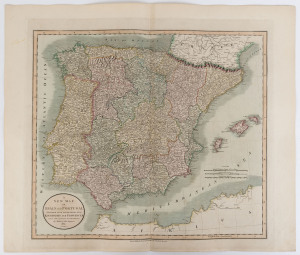 JOHN CARY [1755-1835] Maps of Europe, "A New Map of SPAIN and PORTUGAL, divided into their respective KINGDOMS and PROVINCES, from the latest Authorities...1811"; " A New Map of the KINGDOM of PORTUGAL, divided into it's Provinces, from the latest Authori