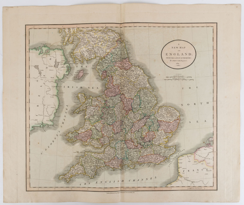 JOHN CARY [1755-1835] Maps of Europe, A New Map of SPAIN and PORTUGAL ...