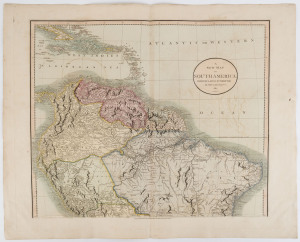 JOHN CARY [1755-1835] "A New Map of SOUTH AMERICA, from the latest Authorities...1807 & 1811", [London, 1807, 1811]; contemporary hand colouring, in two sheets, each approx. 54 x 63cm (sheet size).