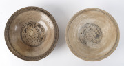 Two Sukhotai fish bowls, Thailand 15th century, ​27cm diameter