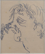 JOHN De BURGH PERCEVAL [1923-2000], Pepper Berries, blue ink on paper, London 1963, 17 x 14cm. and, Barbara's Bum, blue ink on paper, London 1963, 17 x 14cm. (2 items)