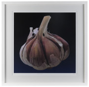 CHIPS MACKINOLTY [born 1954], La Pullanchella (Corn), La Persica Tabacciera (Peach), L'agghia (Garlic), U Ficu (Fig), La Nespula (Loquat), group of five inkjet prints on German etching paper, 2015, titled and editioned (3 or 6 of 19) in lower margins, eac - 2