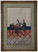 A Pair of Chinese court scene paintings on silk, Qing Dynasty, circa 1840, ​28 x 18cm - 4