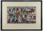 Two Chinese woodblock prints, Qing Dynasty, 19th century, ​27 x 45cm - 4
