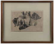 SHAY DOCKING [1928 - 1998], Grampians and Blackboys, pencil drawing on paper, signed, titled and dated 1956, 19 x 28cm. - 2