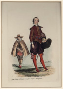 CHARLES MARTIN & LEOPOLD MARTIN [English], Handcoloured engravings from "Civil Costume of England from the Conquest to the Present Period" , [London, 1842], each 19 x 12.5cm. (4 items). - 3