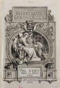 The Illustrated London News, July to December 1861. Volume 39 in a bound volume.